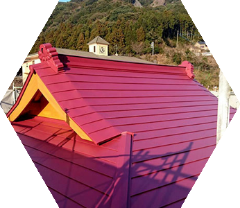 黒木小学校土俵屋根